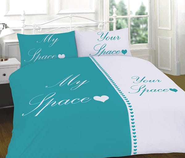 Teal White My Space Your Space
